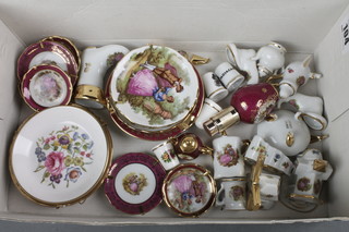 A collection of 20th Century Limoges vessels