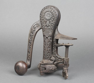A cast iron Original Bar Safety Corkscrew, Reg. No.543083 
