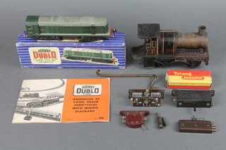 A Hornby Dublo model of a diesel locomotive Air30 1000 B.H.B Bo-Bo, a model engine etc 