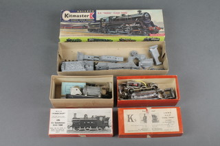 A Kit Master O & HO gauge model locomotive, a K's model locomotive and various parts - boxed
