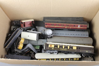 A collection of various Triang and Dublo carriages and rolling stock 
