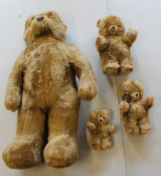 A Real Soft Toy teddybear 18" and 3 others 13", 24", 48"  