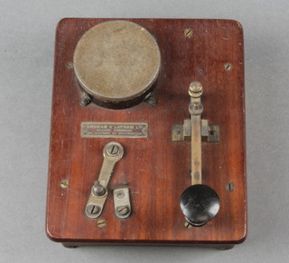 A Graham & Latham Morse key (bottom missing) 