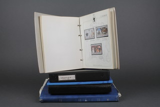 An album of 1977 Queen Silver Jubilee mint presentation stamps, a 1987 Americas World album of stamps, a stock book of used GB stamps and 2 albums of World stamps  
