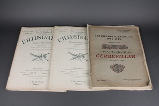12 Editions of "L'illustration Journal Universel" 1915-1916 together with 1 edition of "Les Champs De Bataille"