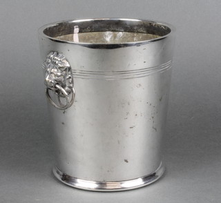 A silver plated 2 handled wine cooler