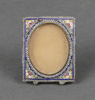 A micro mosaic easel photograph frame 2" 