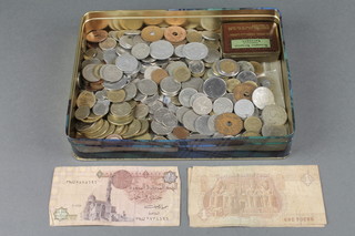 A quantity of foreign coins and bank notes