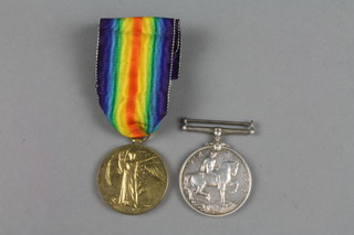 World War One pair of medals to 16030 Pte. A.C.E. Wormwell. N.Z.E.F.Z. 