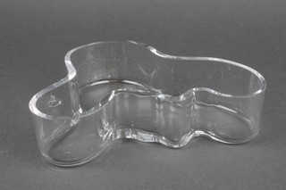 A Alvar Aalto free form glass dish 8"