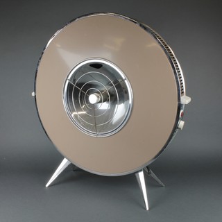 Sofono, a 1950's circular pressed metal electric heater no. 895339 7" 