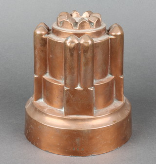 Benham, a 19th Century copper jelly mould with sceptre mark, marked 468 6"