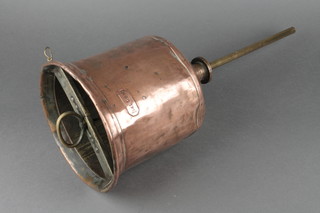 A copper 1 gallon beer funnel, found at Carfax Fountain & Cock Brewery site  later Henry Mitchell and King & Barnes 