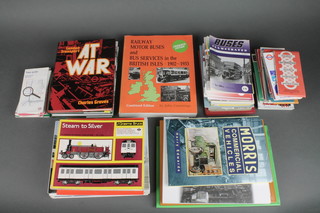 A collection of various books and maps relating to London Buses 
