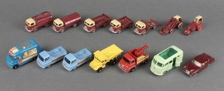 14 various Matchbox vehicles 