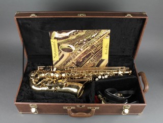 A Artemis  Mk 2 brass saxophone, cased 