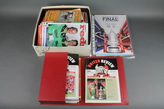 A collection of approx. 140 1940's, 50's, 60's and later football programmes, a 2012 FA Cup final programme, do. 2005 and a signed Crawley Town programme 