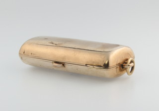 A 9ct gold cheroot case, approx 30 grams 