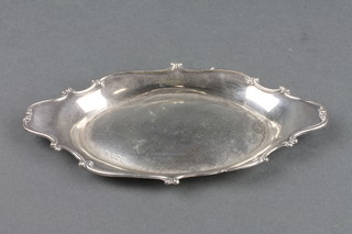 A silver pin dish with scroll border London 1917, 52 grams, 7" 