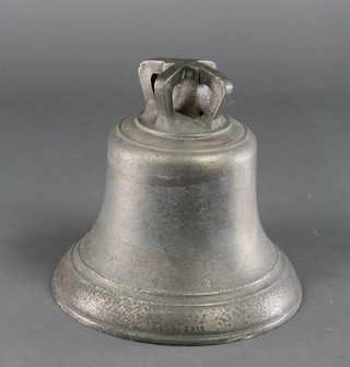 A cast bronze bell 12", no clapper 