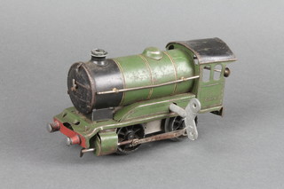 A Hornby Meccano clockwork locomotive, complete with key 