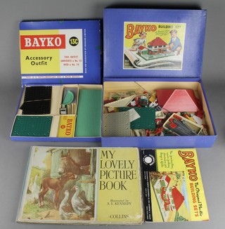 A Bayko building set no.2 and a Bayko accessory outfit set 13C, both boxed and 1 volume "My Lovely Picture Book" illustrated by A K Kennedy
