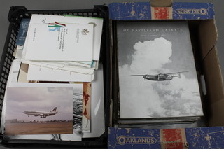 2 boxes of airline related ephemera 