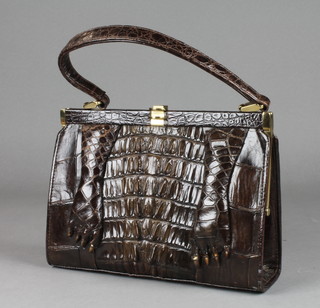 A crocodile handbag