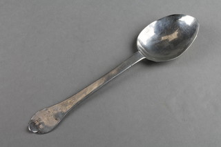 A James II trefid spoon with engraved monogram London 1686, maker Thomas Issod