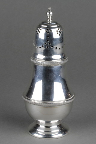 An Aspreys silver plated sugar shaker