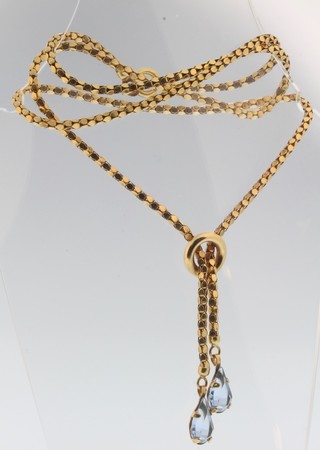 An 18ct gold gem set necklace