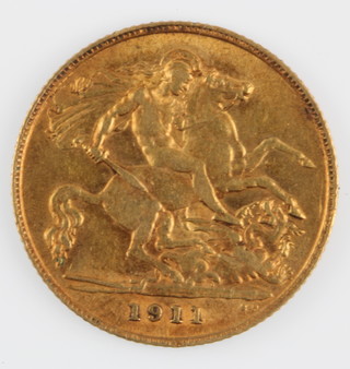 A 1911 half sovereign