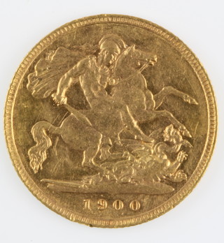 A 1900 half sovereign