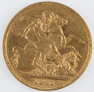 An 1891 sovereign