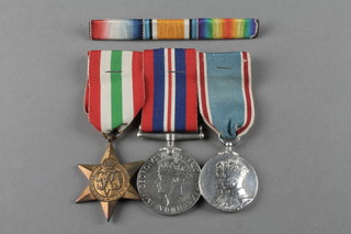 A trio of medals 1939-45 Star, British War medal and 1937 Coronation medal 