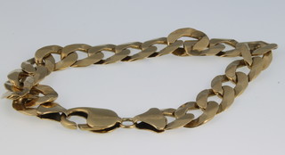 A gentleman's 9ct gold bracelet, 28 grams