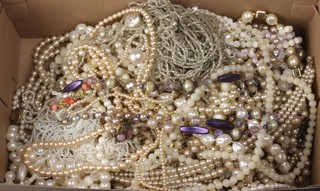 A quantity of pearl and other bead necklaces