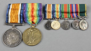 A pair to J.72499 D.Mackenzie A.B.R.N., a miniature group British War medal, Victory medal, Defence medal. PWM.Territorial
