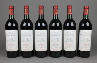 6 bottles of 1986 Chateau Le Pavillon de Boyiein Graves 