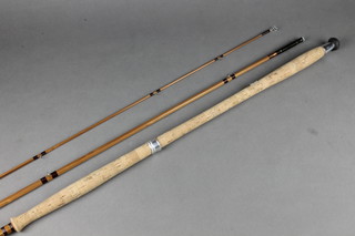 A J H McGinn, a 14ft split cane salmon rod 