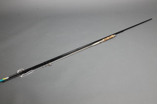 A 3 section fishing rod with spare top, a Kingfisher carbon fibre float rod and a Luckie telescopic fishing rod