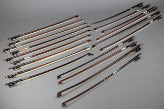 46 various violin bows (some damaged)