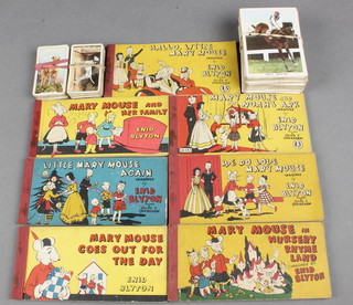 Enid Blyton, 7 "Little Mary Mouse" books and a collection of various Anglo American tobacco and other cigarette cards