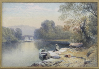 T L Rowbotham, watercolour "The Old Weir Bridge Killarney" signed and dated 4 1/2" x 6 1/2" 