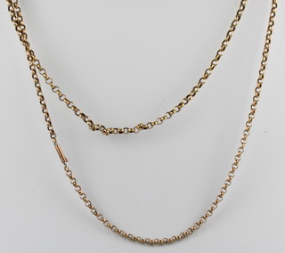A 9ct gold necklace, 10 grams