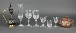 A quantity of drinking glasses