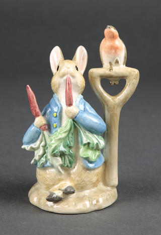 A Border Fine Arts Beatrix Potter figure - Peter Rabbit ate some radishes A2430, 5" 