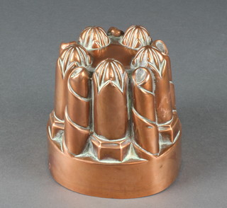 Benham, a 19th Century circular copper jelly mould marked 378 5 1/2" 