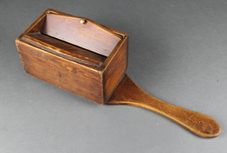 A 19th Century rectangular pine Alms collecting box 