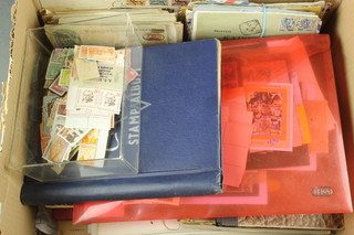 A quantity of various stamps, postcards, etc 